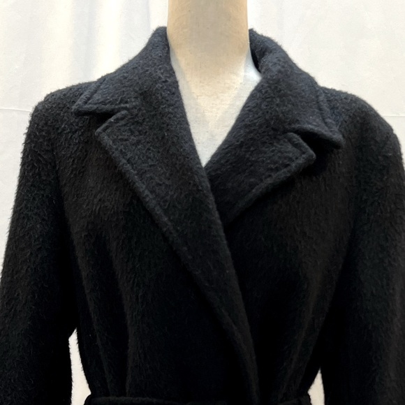 Barney’s CO-OP long wool robe coat with belt size women’s M - Picture 2 of 8